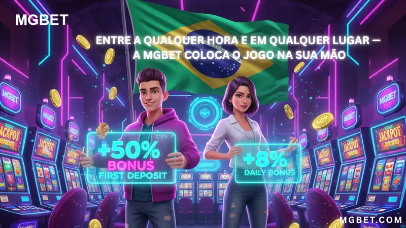 Entre a qualquer hora e em qualquer lugar — a MGBET coloca o jogo na sua mão