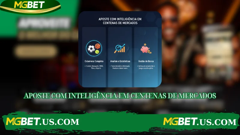 APOSTE COM INTELIGÊNCIA EM CENTENAS DE MERCADOS