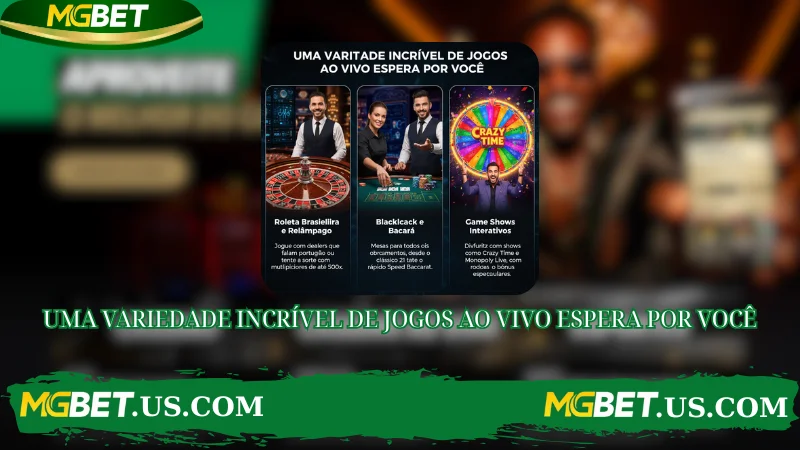 UMA VARIEDADE INCRÍVEL DE JOGOS AO VIVO ESPERA POR VOCÊ